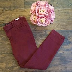 Banana Republic Red Wine Sloan Pant